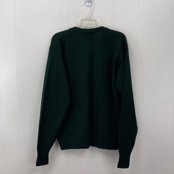Vintage Warner Brothers Womens Cardigan Sweater Small Green 100% Wool Pockets - Picture 4 of 12